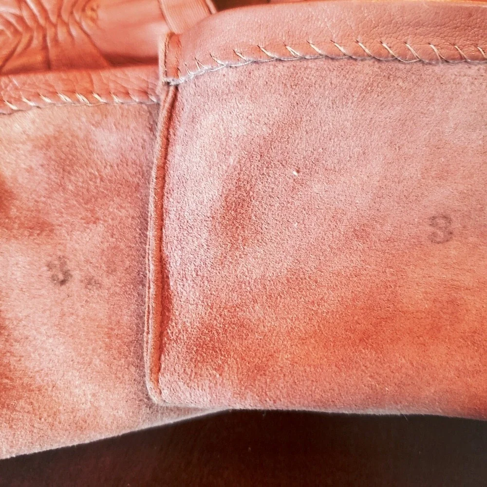 Women's‎ Long Elbow length Beige/Pink Gloves Size 3 Brand: Van Raalte